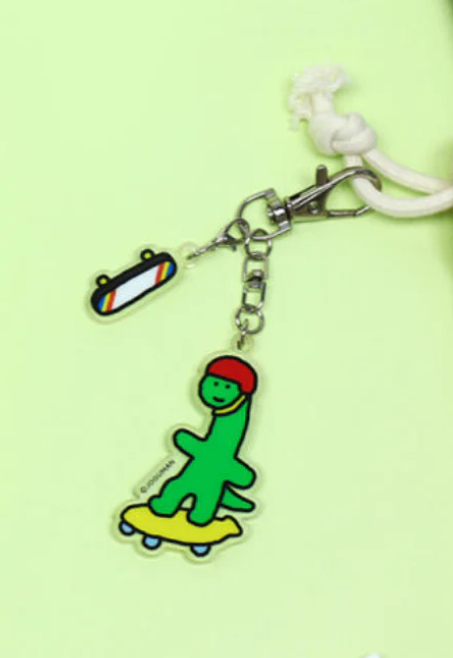 JOGUMAN Acrylic Charm Brachio Keyring-Skate