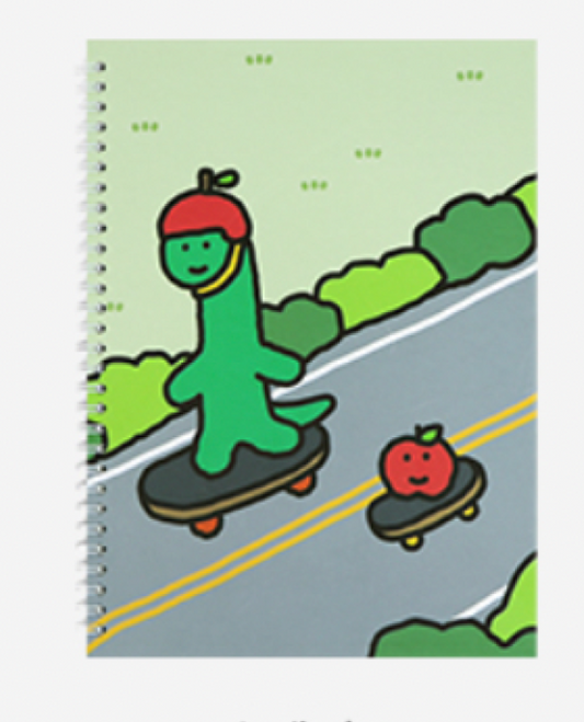 Lined Spring Notebook - Brachio Skate