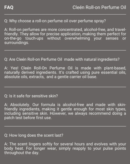 Cleén Weißer Tee Roll-On Parfümöl 10ml
