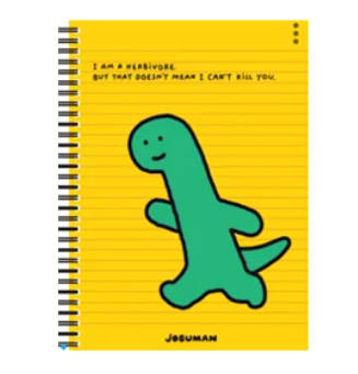 Lined Spring Notebook - Brachio Walk