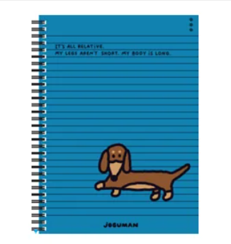 Lined Spring Notebook - Woody Blue