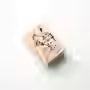 Vintage Holz-Blumenstempel