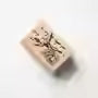 Vintage Holz-Blumenstempel