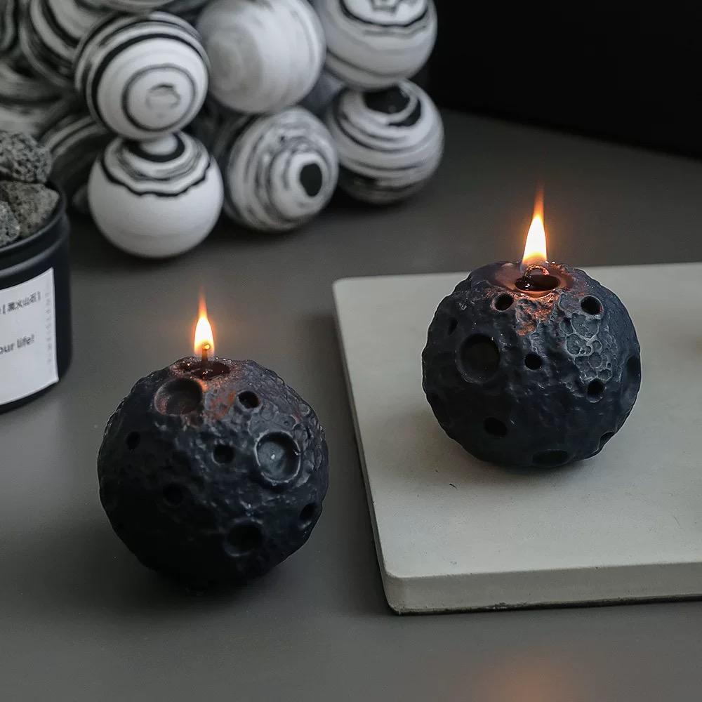 Mondförmige Aromatherapie-Kerze
