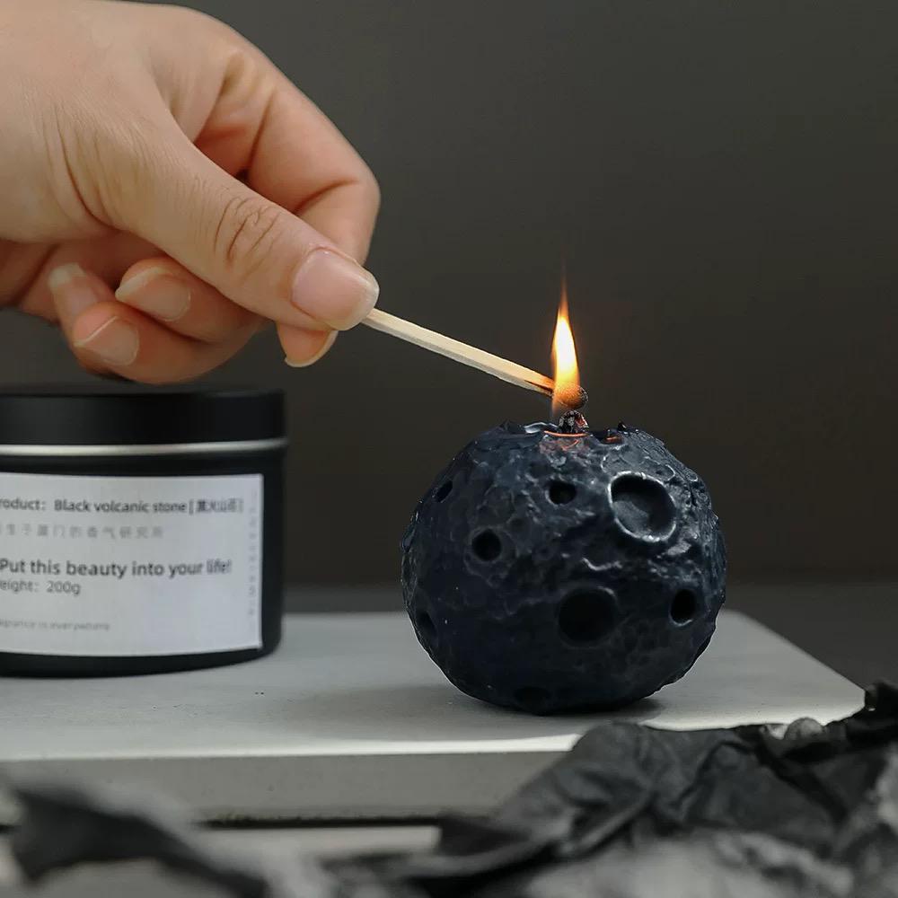 Mondförmige Aromatherapie-Kerze