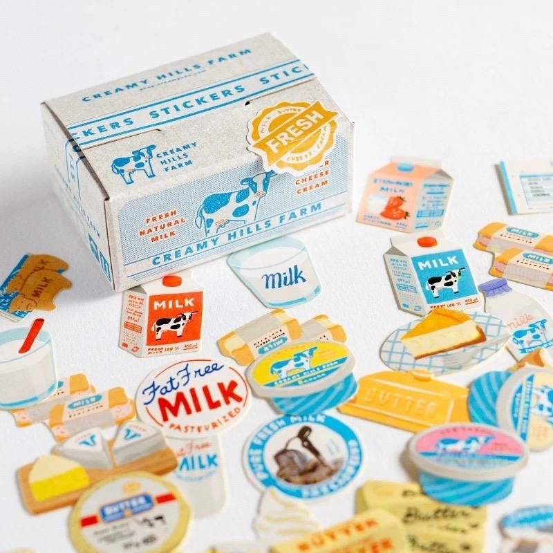 Versandkarton-Aufkleber-Set - Bauernhofmilch