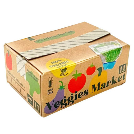 Versandkarton-Aufkleber-Set – Gemüsemarkt