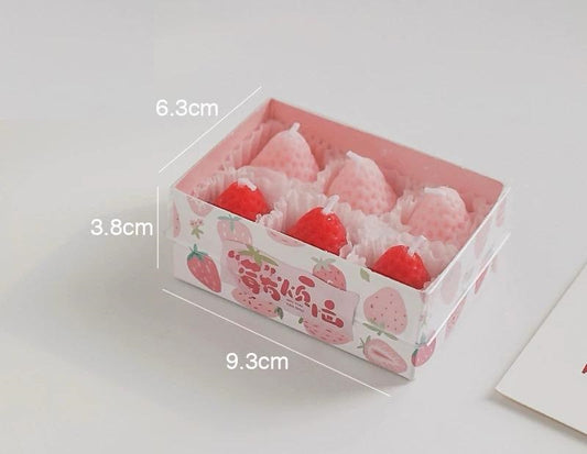 Strawberry Aromatherapy Scented Candle Made with Soybean Wax