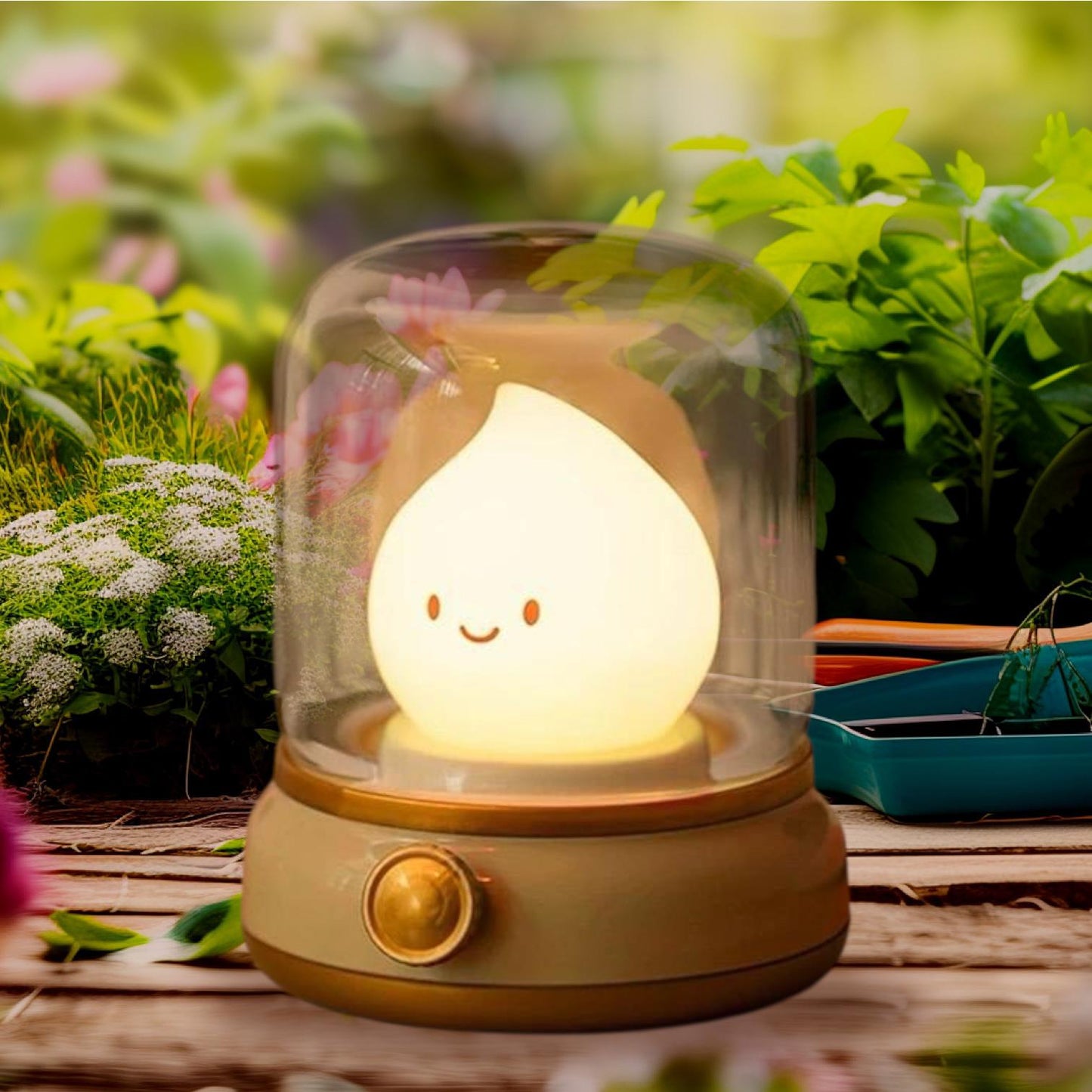 Oil Lantern Flame LED Night Lamp